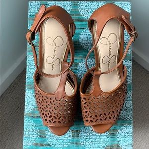 Jessica Simpson chunky healer pumps